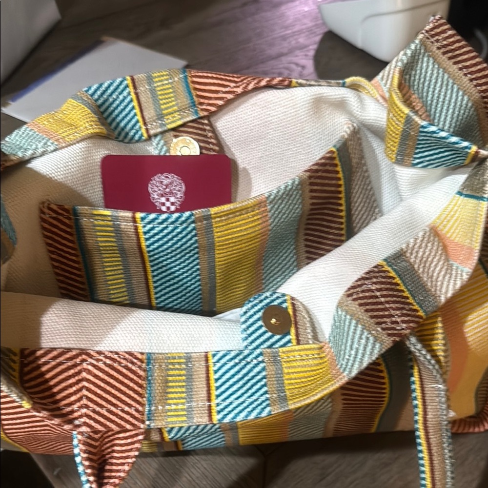 Striped Multicolor Tote Bag